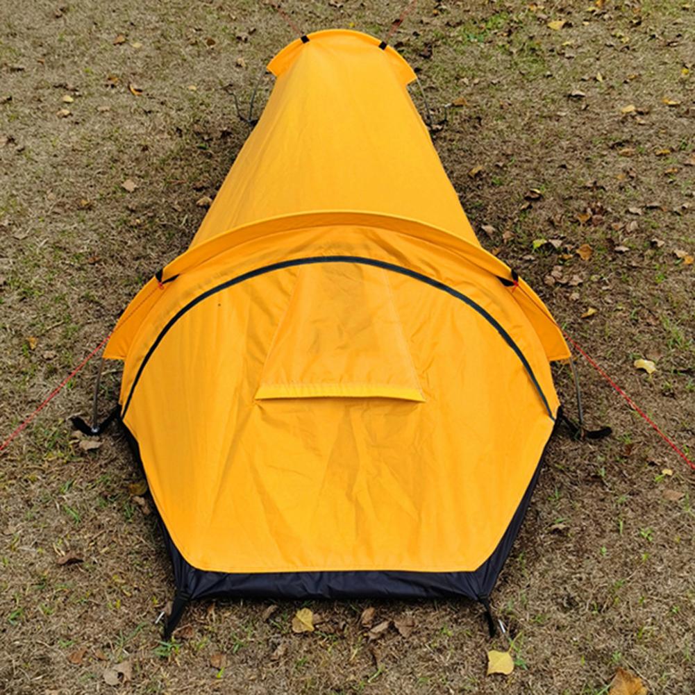 Cheap Goat Tents Practical Outdoor Tent Polyester Hiking Tent Good Ventilation Rest And Sleep Outdoors Large Capacity Camping Sleeping Bag   